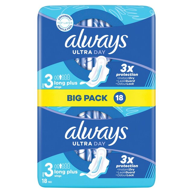 Always Sanitary Towels Ultra Day & Night (Size 3) Wings