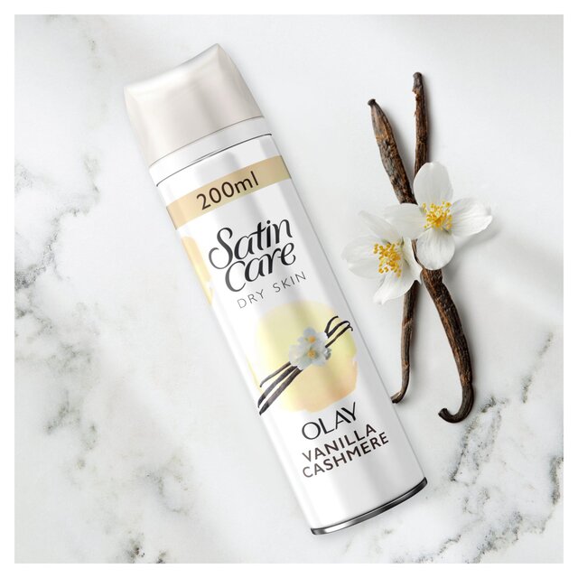 Satin Care Shave Gel Olay Vanilla Cashmere Dry Skin thumbnail 5