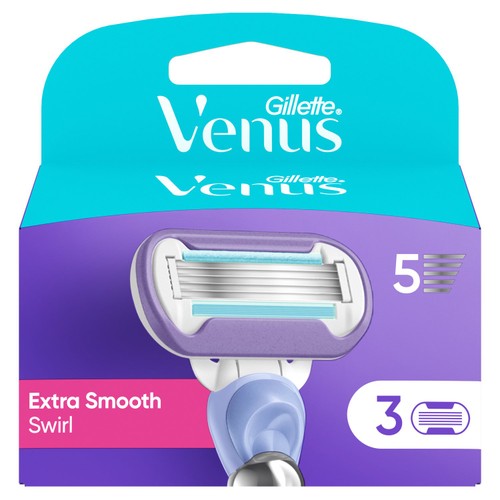 Gillette Venus Deluxe Smooth Swirl Contour Razor Blades 3 thumbnail 2