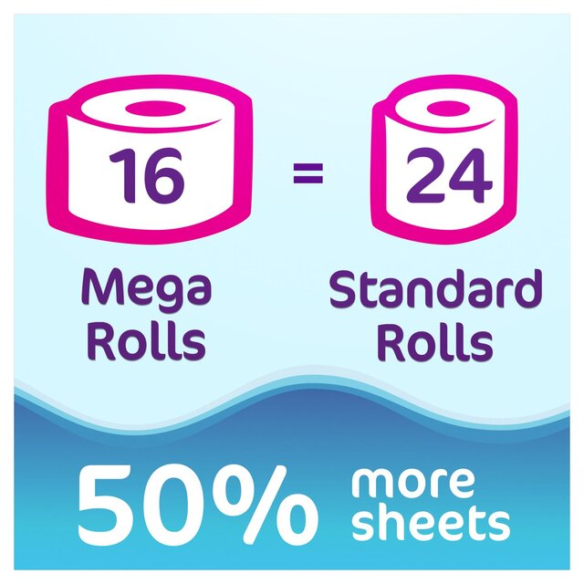 Cushelle Mega Toilet Rolls, 50% More Sheets thumbnail 2