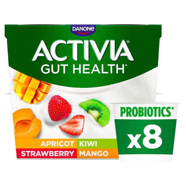 Activia Mango Strawberry Kiwi & Apricot Multipack Fruit Yoghurt
