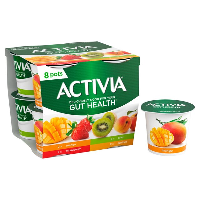 Activia Mango Strawberry Kiwi & Apricot Multipack Fruit Yoghurt thumbnail 4