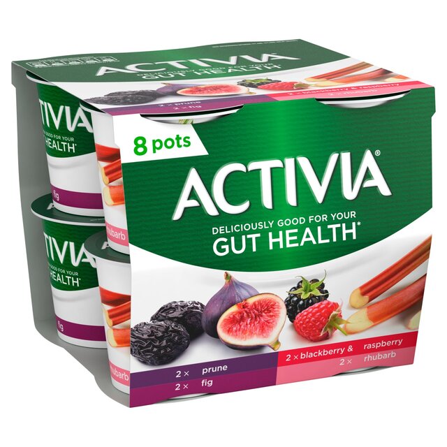 Activia Rhubarb Prune Fig Blackberry & Raspberry Multipack Fruit Yoghurt thumbnail 2