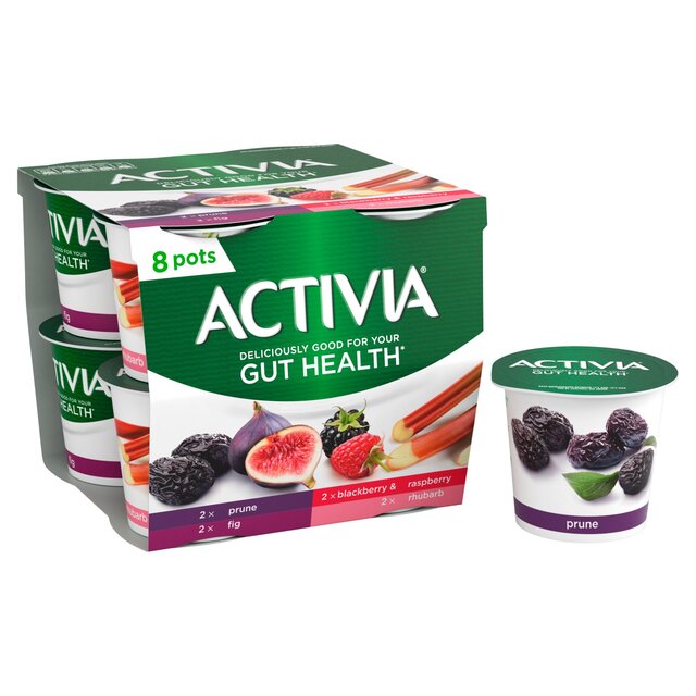 Activia Rhubarb Prune Fig Blackberry & Raspberry Multipack Fruit Yoghurt thumbnail 4
