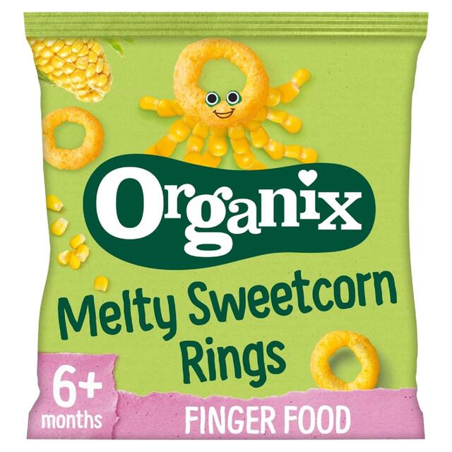 Organix Melty Organic Sweetcorn Rings Baby Puffs 6 months+
