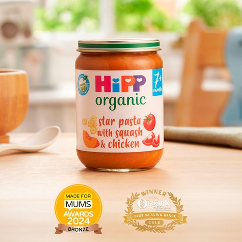 HiPP Organic Star pasta with Squash & Chicken Baby Food Jar 7+ Months  thumbnail 2