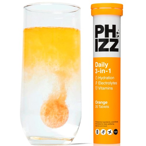 Phizz Orange 3-in-1 Hydration, Electrolytes & Vitamins Effervescent thumbnail 3