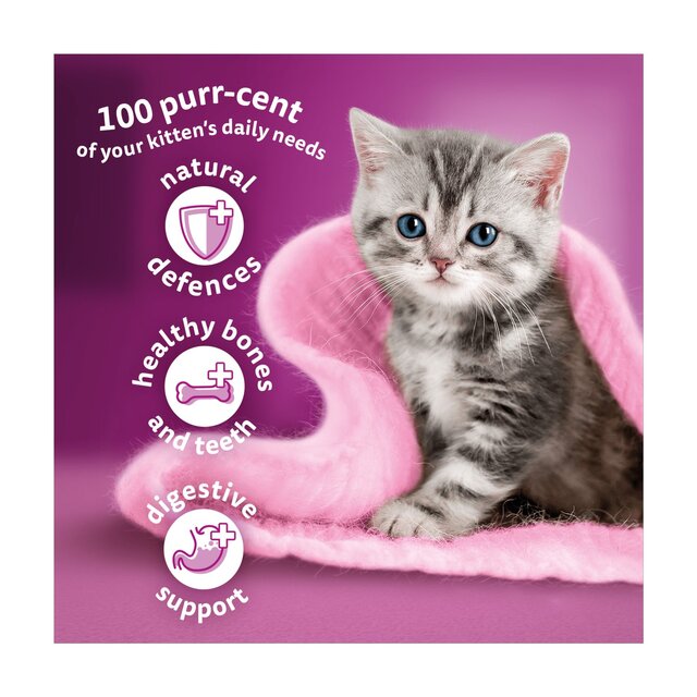 WHISKAS 2-12mths Cat Complete Dry with Chicken thumbnail 2