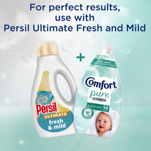 Comfort Ultra Concentrated Fabric Conditioner Pure 58 Wash thumbnail 3