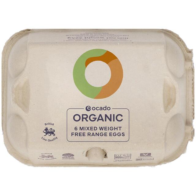 Ocado Organic Free Range Mixed Weight Eggs