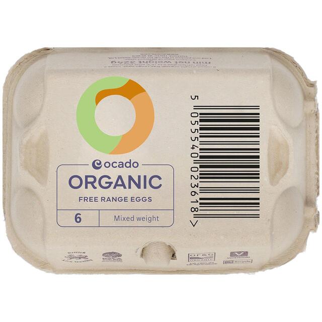 Ocado Organic Free Range Mixed Weight Eggs thumbnail 2