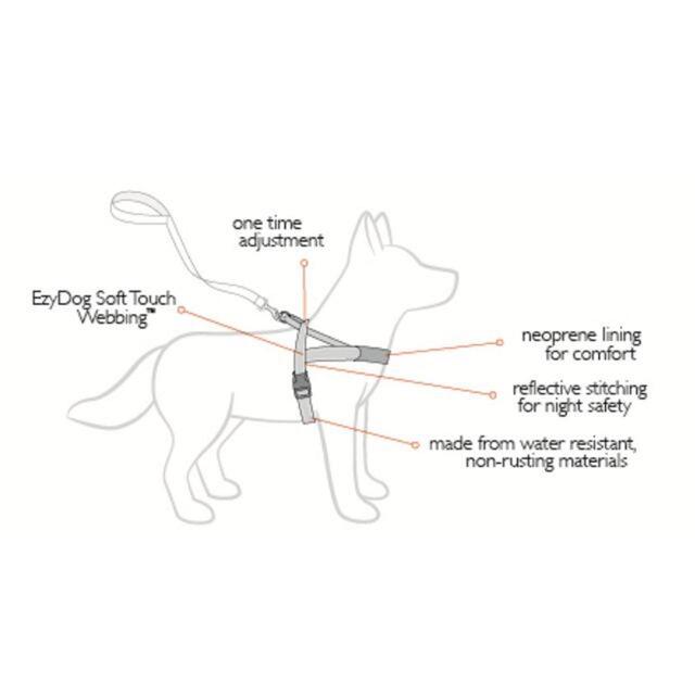 EzyDog Quick Fit Blue Dog Harness thumbnail 2