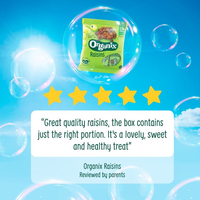 Organix Mini Organic Raisin Snack Boxes Toddler Snacks Multipack 12 months+ thumbnail 3