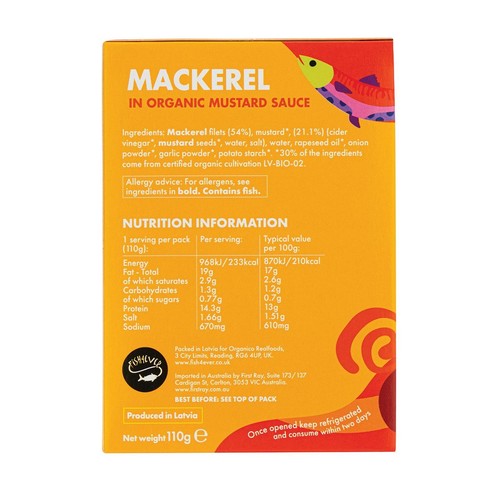 Fish 4 Ever Mackerel in Mustard Sauce thumbnail 2
