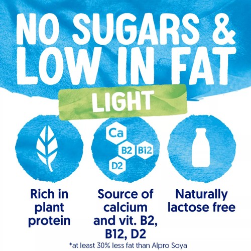 Alpro Soya Light Long Life Dairy Free Drink thumbnail 3