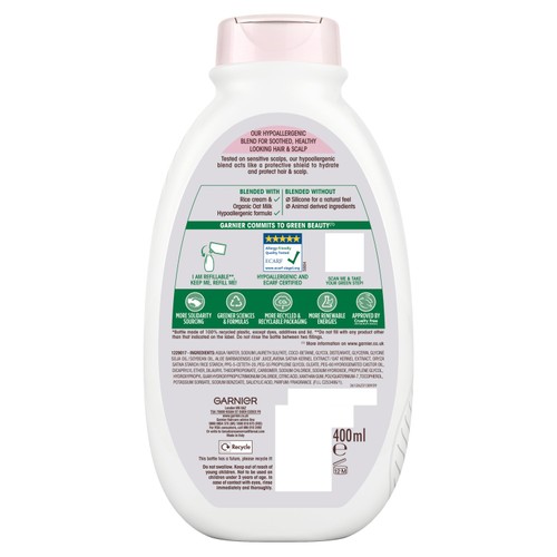 Garnier Ultimate Blends Oat Milk Sensitive Scalp Shampoo thumbnail 2