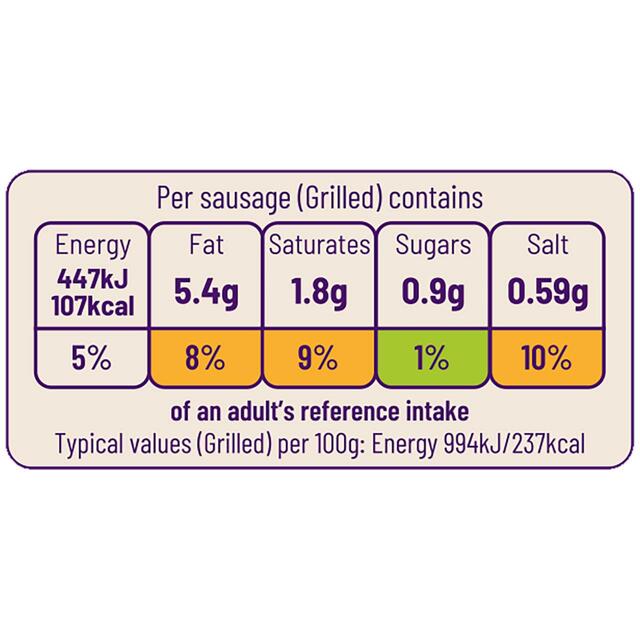 Ocado 12 Butcher's Choice British Cumberland Pork Sausages thumbnail 3
