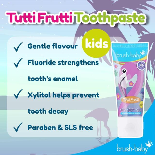 Brush-Baby Kids Tutti Frutti Toothpaste, 3-6 Yrs thumbnail 3