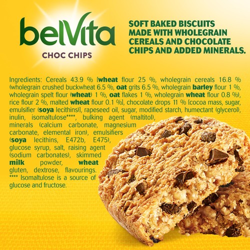 Belvita Choc Chips Soft Bakes Breakfast Biscuits thumbnail 4