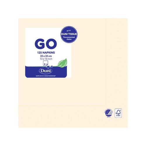 Cream Compostable Paper Napkins thumbnail 2