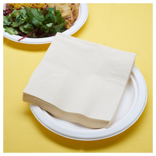 Cream Compostable Paper Napkins thumbnail 4