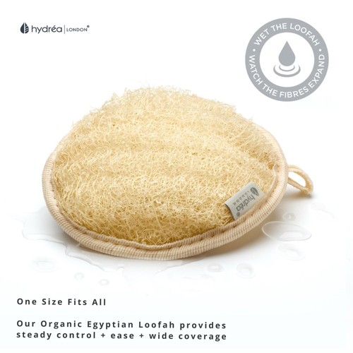 Hydrea London Organic Egyptian Loofah Dual Sided Body Pad thumbnail 3