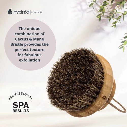 Hydrea London Bamboo Balancing Body Brush with Combination Bristle thumbnail 3