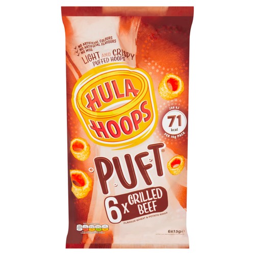 Hula Hoops Puft Beef Multipack Crisps thumbnail 3