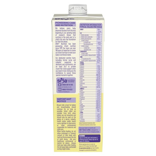 SMA 1 First Infant Baby Milk Premade Liquid Formula from birth 1 litre thumbnail 3