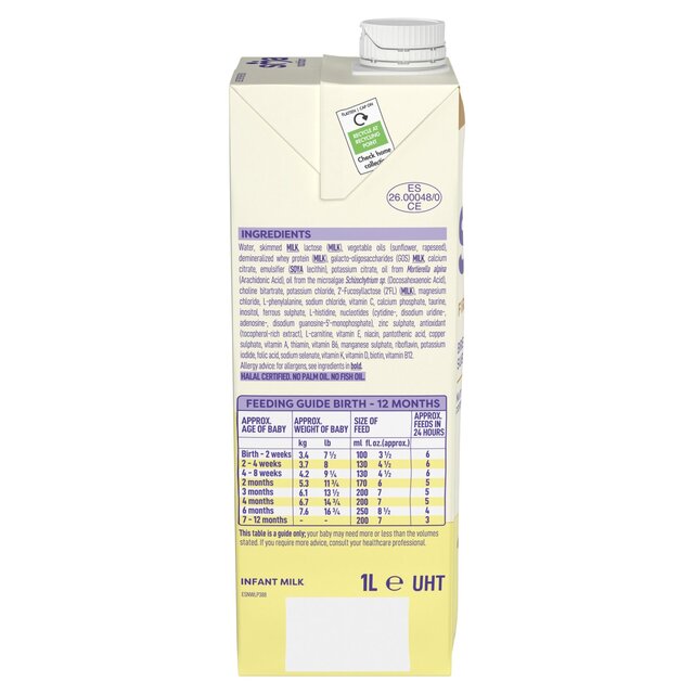 SMA Pro 1 First Infant Milk Ready to Use, From Birth thumbnail 9