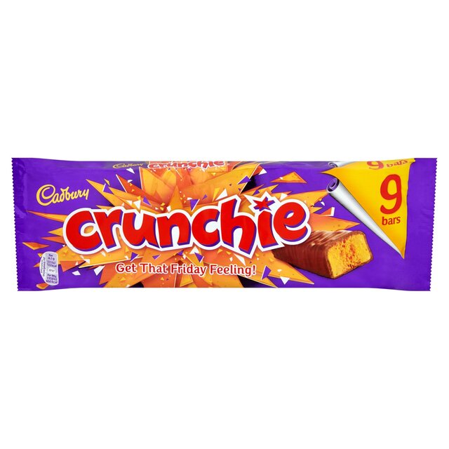 Cadbury Crunchie Chocolate Bar Multipack thumbnail 2