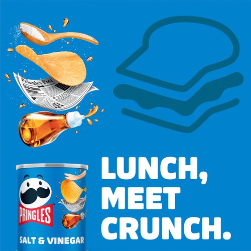 Pringles Salt & Vinegar Crisps Can thumbnail 3