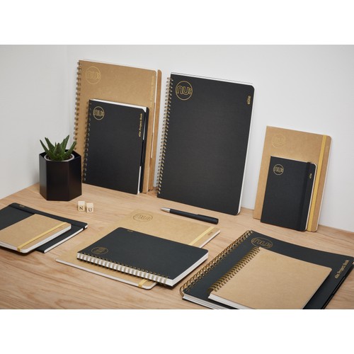 Nu Kraft A5 Manilla Stitched Notebook - 80 pgs thumbnail 3