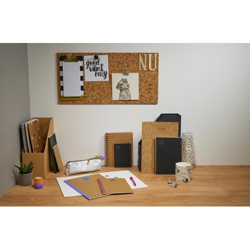 Nu Kraft A5 Manilla Stitched Notebook - 80 pgs thumbnail 4