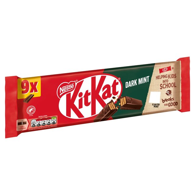 KitKat 2 Finger Dark Mint Chocolate Biscuit Bar thumbnail 3