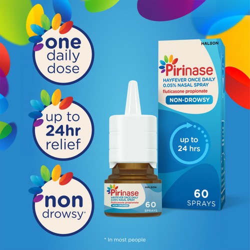 Pirinase Hayfever Once Daily Nasal Spray, 60 Sprays thumbnail 5