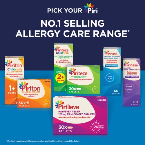 Pirinase Hayfever Once Daily Nasal Spray, 60 Sprays thumbnail 8
