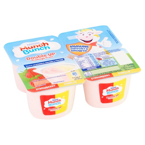 Munch Bunch Double Up Fromage Frais Strawberry & Vanilla  thumbnail 2