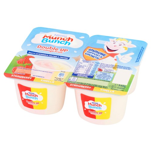 Munch Bunch Double Up Fromage Frais Strawberry & Vanilla  thumbnail 3