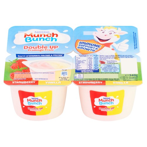 Munch Bunch Double Up Fromage Frais Strawberry & Vanilla  thumbnail 4