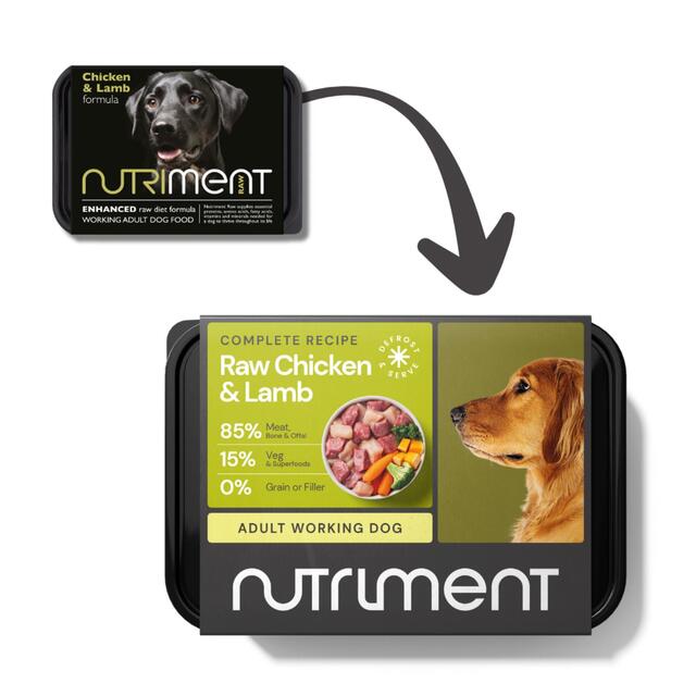 Nutriment Chicken & Lamb Formula Raw Dog Food thumbnail 2