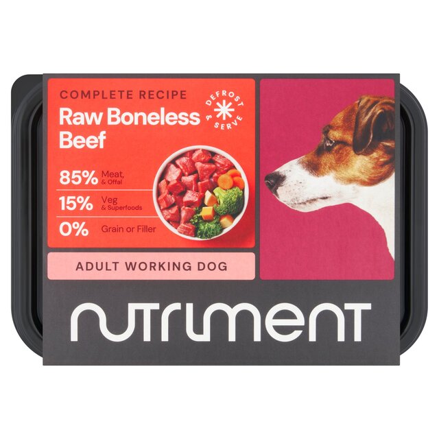 Nutriment Beef Formula Raw Dog Food