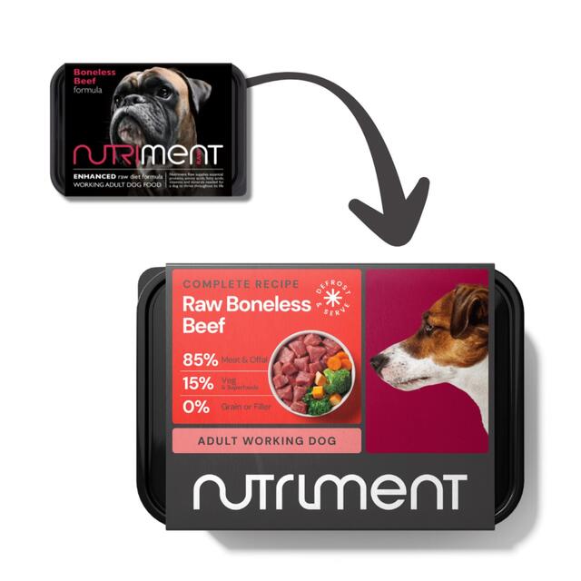 Nutriment Beef Formula Raw Dog Food thumbnail 2