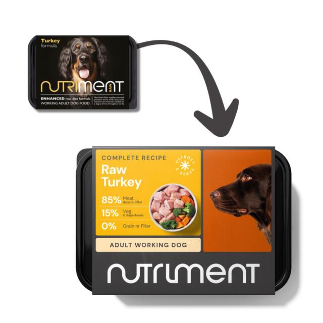 Nutriment Turkey Formula Raw Dog Food thumbnail 2