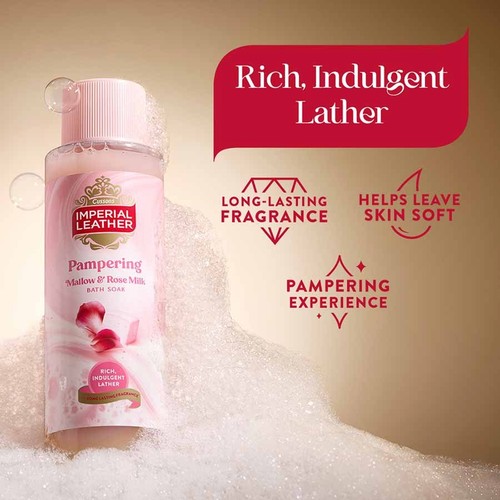 Imperial Leather Pampering Bath Soak Mallow & Rose Milk  thumbnail 4