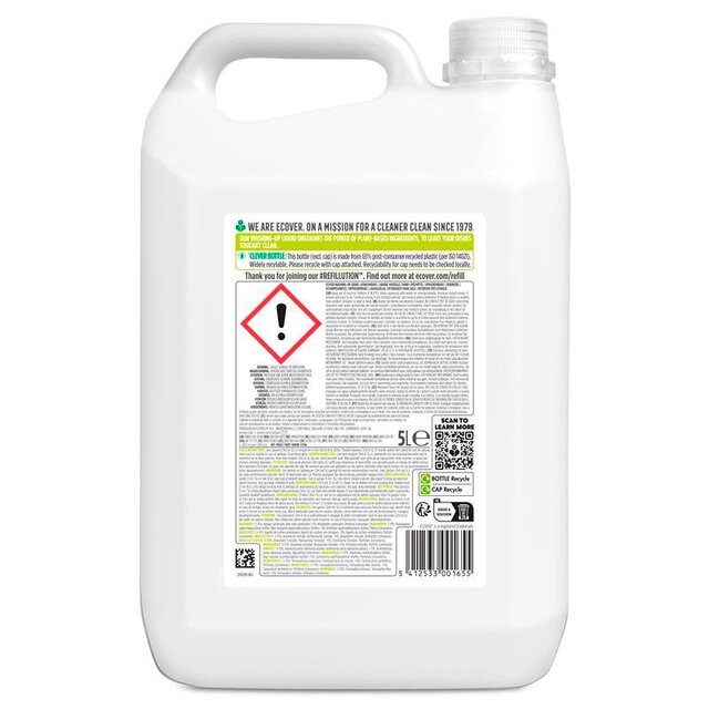 Ecover Lemon Washing Up Liquid Refill thumbnail 2