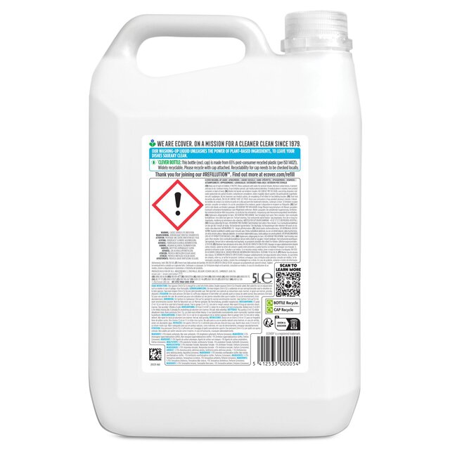 Ecover Washing Up Liquid Camomile & Clementine 5L thumbnail 2