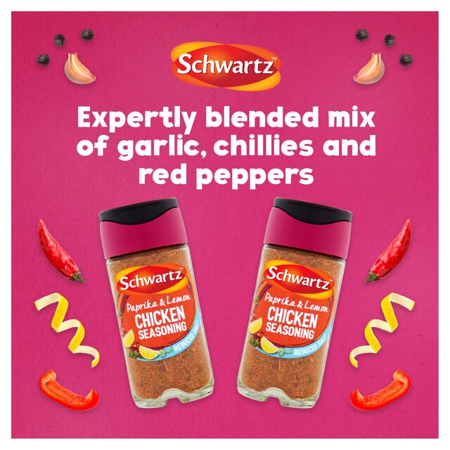 Schwartz Paprika & Lemon Chicken Seasoning No Added Salt Jar thumbnail 3
