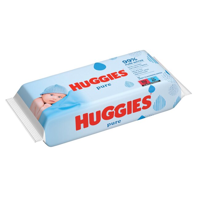 Huggies Pure 99% Water Baby Wipes thumbnail 2