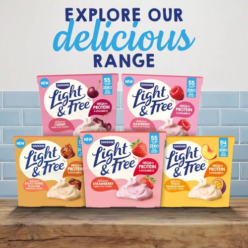 Light & Free Peach Greek Style Fat Free Yoghurt Multipack thumbnail 5